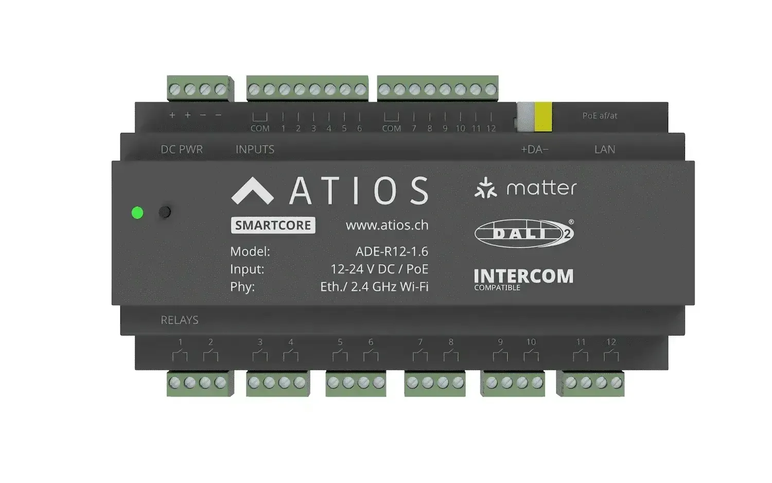 Atios SmartCore: 12-channel actuator + DALI in one device
