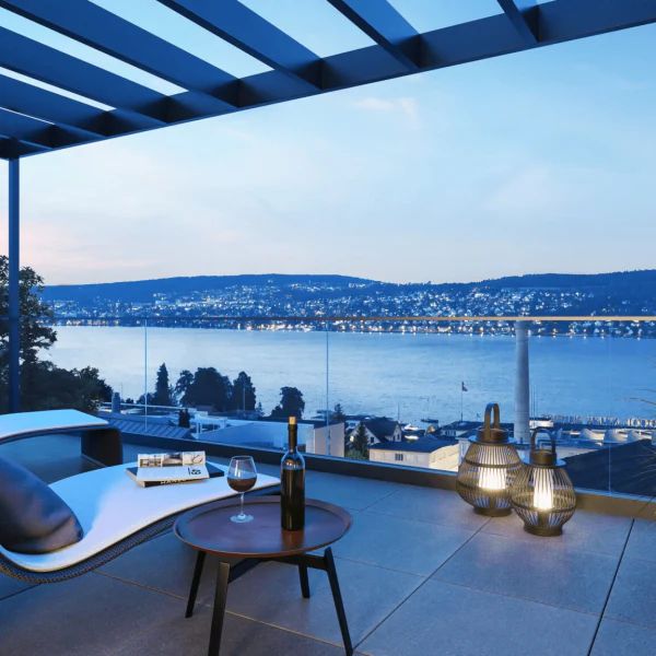 Residenz, die elegant mit der Natur verschmilzt